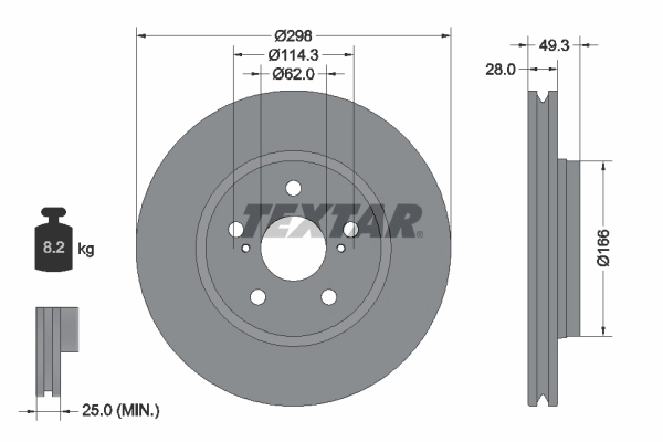 Brake Disc PRO 92315703