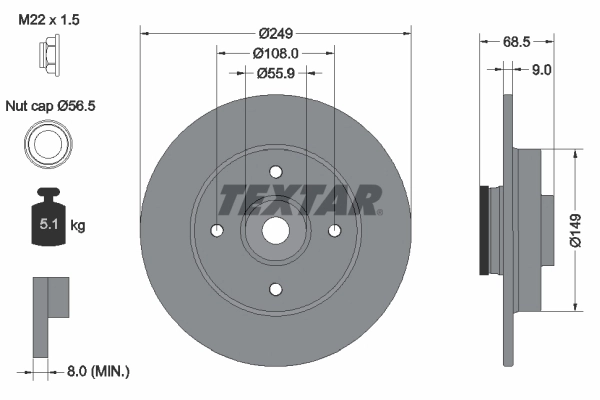 Brake Disc PRO 92133303