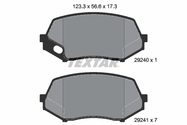 Brake Pad Set, disc brake Q+ 2924001