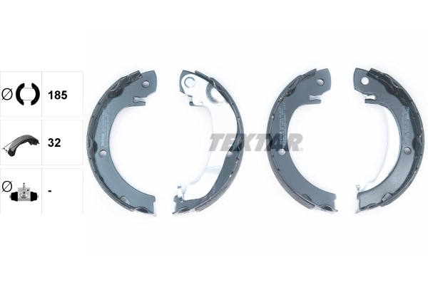 Brake Shoe Set, parking brake 91077300