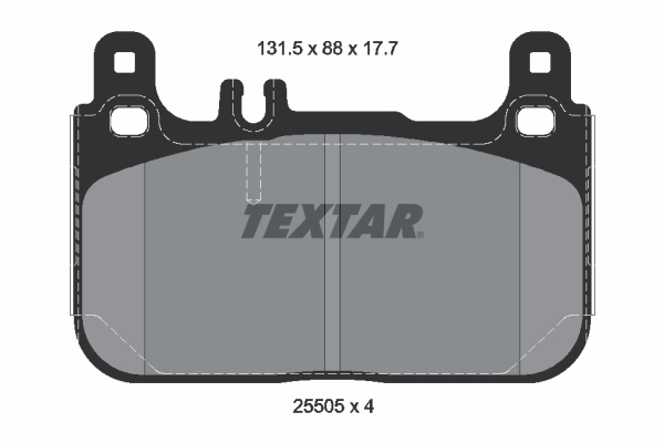 Brake Pad Set, disc brake Q+ 2550501