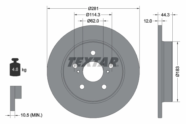 Brake Disc PRO 92301403