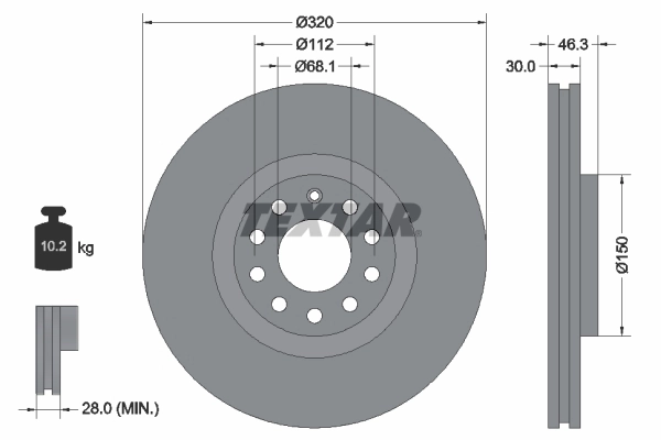 Brake Disc PRO+ 92106705