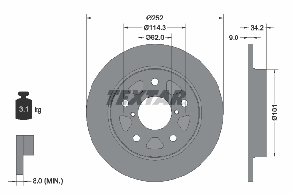 Brake Disc PRO 92305703