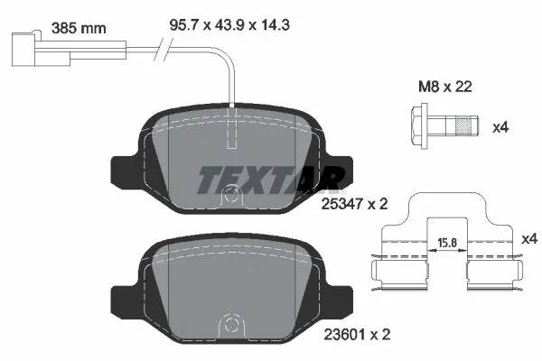 Brake Pad Set, disc brake Q+ 2534701