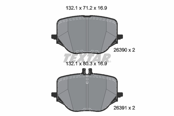 Brake Pad Set, disc brake Q+ 2639001