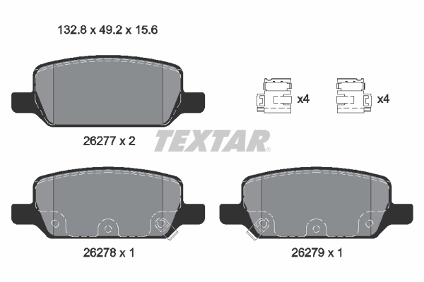 Brake Pad Set, disc brake Q+ 2627701