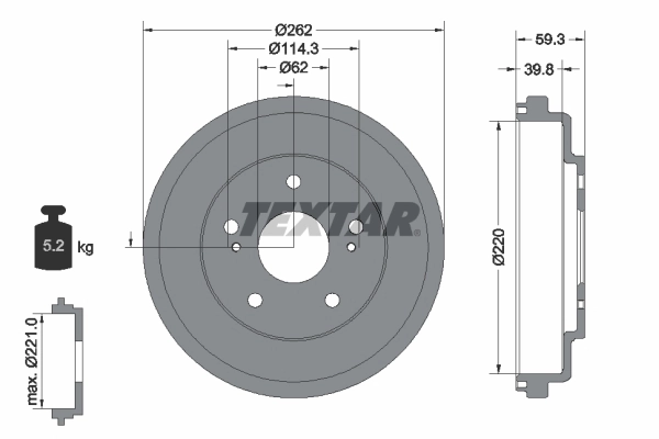 Brake Drum 94047700