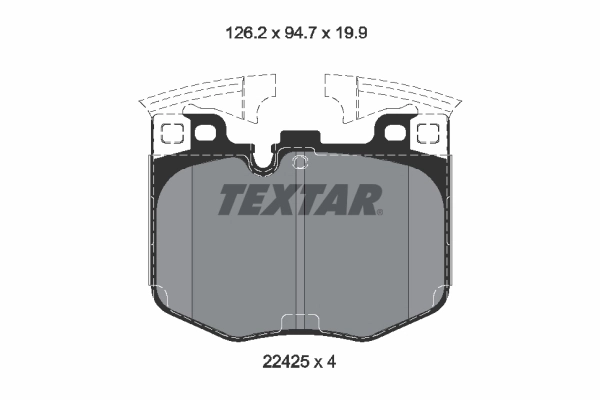 Brake Pad Set, disc brake 2242501