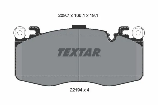 Brake Pad Set, disc brake Q+ 2219401