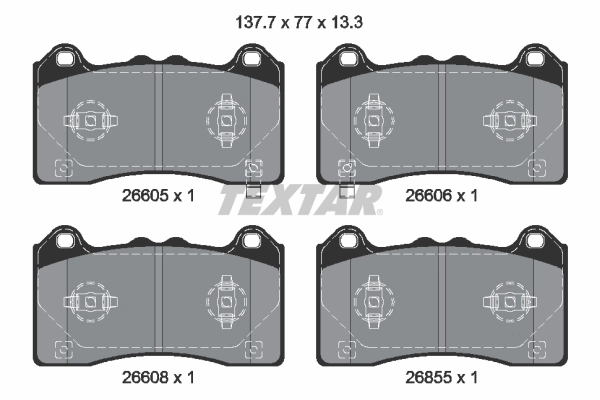 Brake Pad Set, disc brake Q+ 2660501