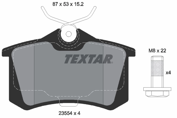 Brake Pad Set, disc brake 2355401