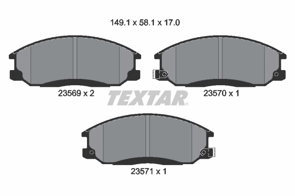 Brake Pad Set, disc brake 2356901
