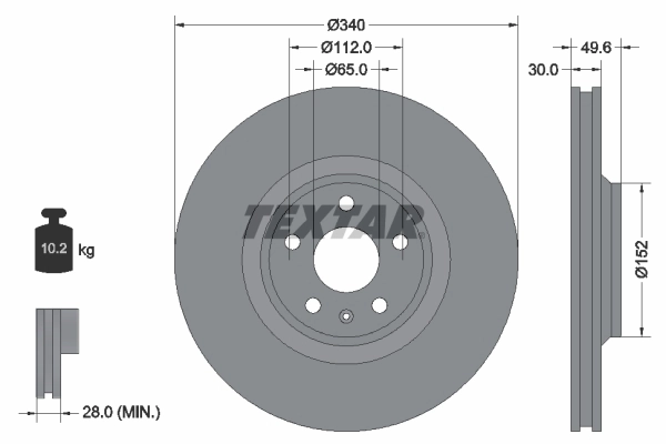 Brake Disc PRO+ 92160505