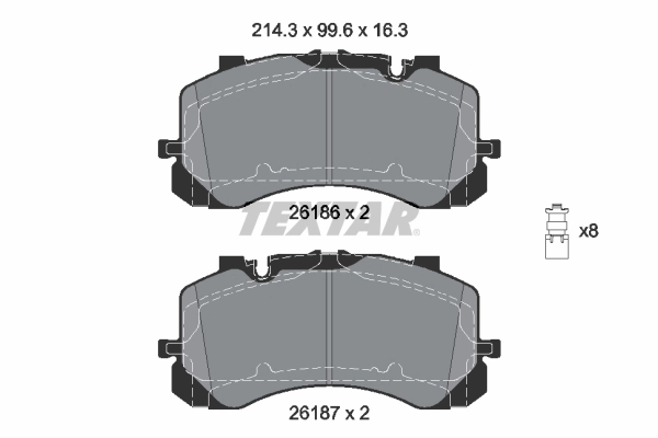 Brake Pad Set, disc brake Q+ 2618601