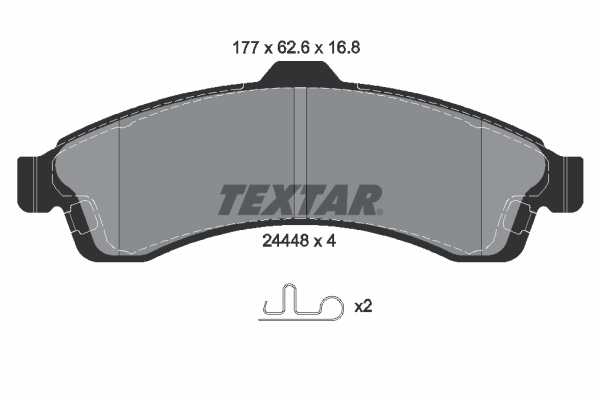 Brake Pad Set, disc brake Q+ 2444801