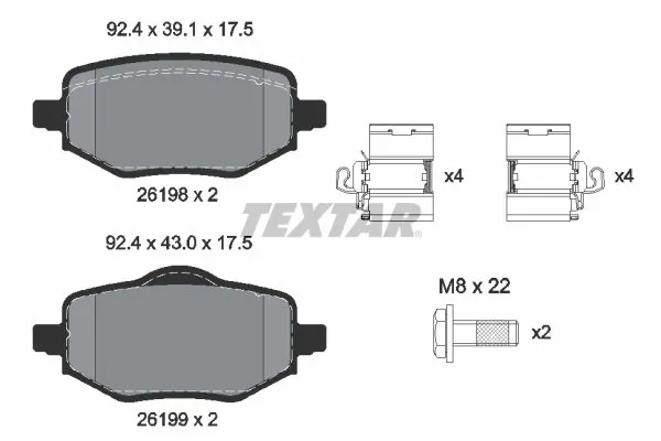Brake Pad Set, disc brake Q+ 2619801