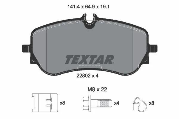 Brake Pad Set, disc brake Q+ 2280201