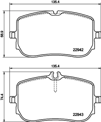 Brake Pad Set, disc brake 2294201