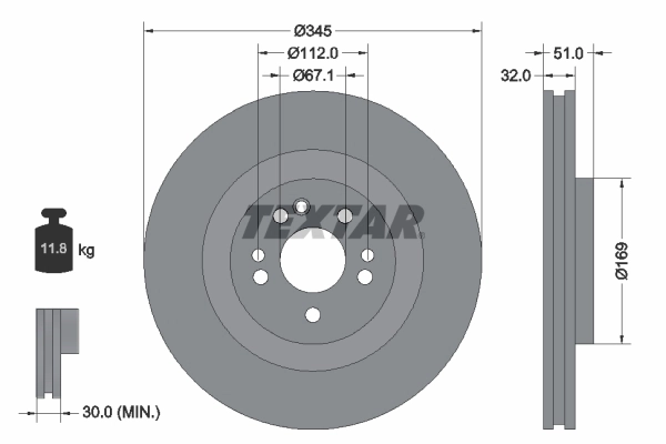 Brake Disc PRO+ 92103205