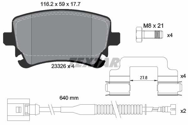 Brake Pad Set, disc brake Q+ 2332603