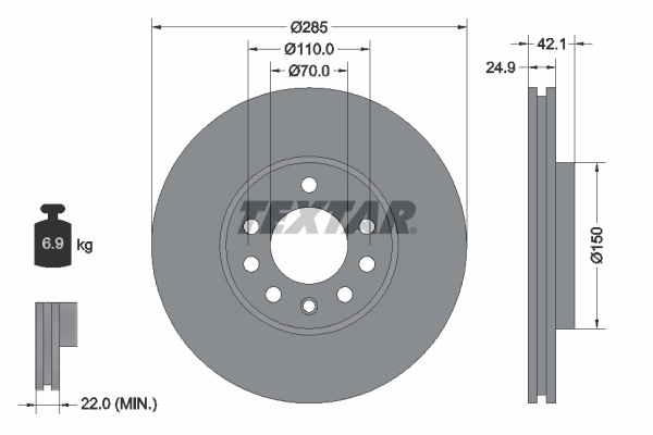 Brake Disc PRO+ 92118705