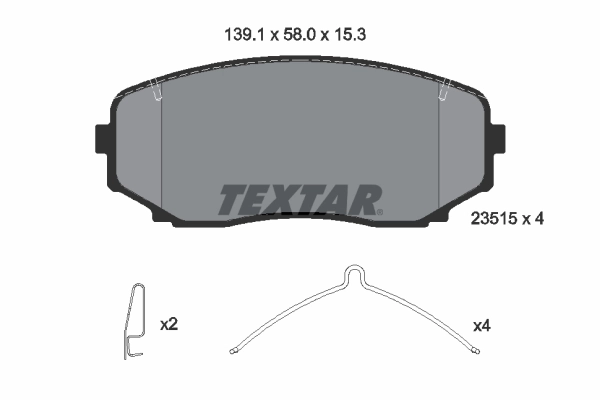 Brake Pad Set, disc brake 2351505