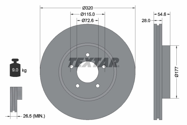 Brake Disc PRO 92235403