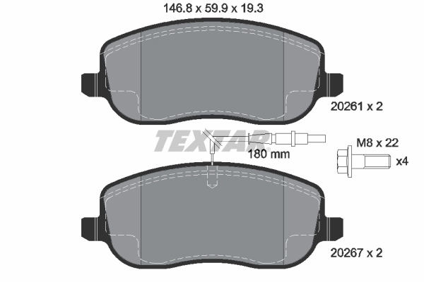 Brake Pad Set, disc brake Q+ 2026101