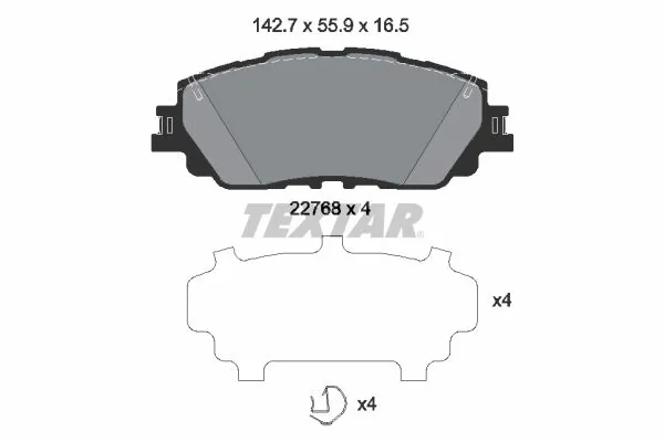 Brake Pad Set, disc brake 2276801
