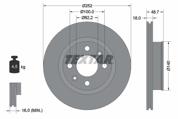 Brake Disc PRO 92196503