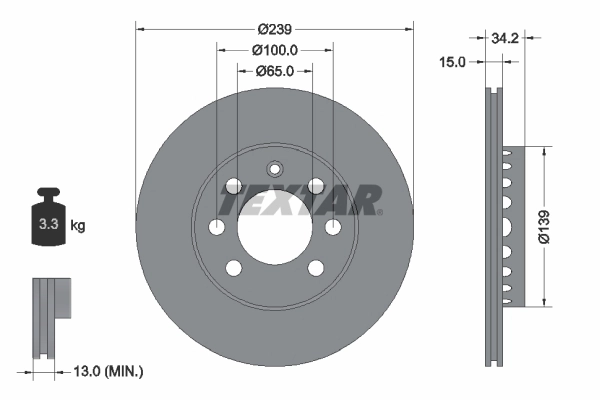 Brake Disc PRO 92106403