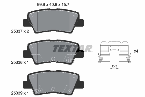 Brake Pad Set, disc brake 2533709