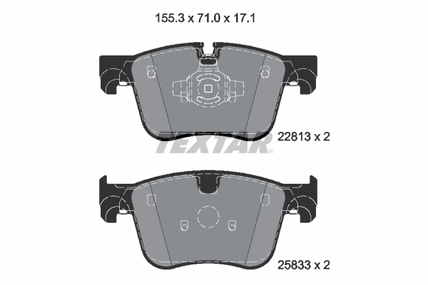 Brake Pad Set, disc brake Q+ 2281301