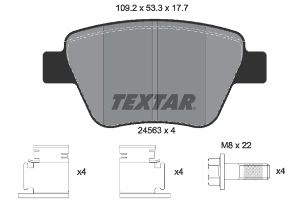 Brake Pad Set, disc brake Q+ 2456301