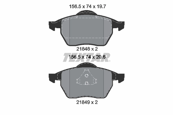 Brake Pad Set, disc brake Q+ 2184802