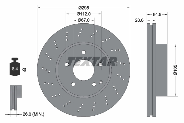 Brake Disc PRO+ 92165005