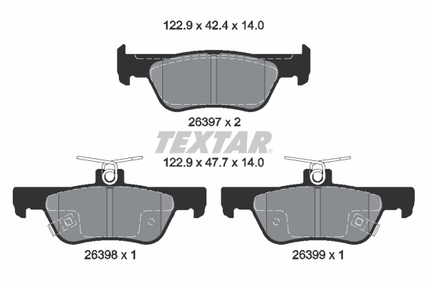 Brake Pad Set, disc brake Q+ 2639701
