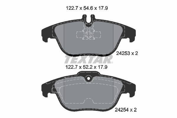 Brake Pad Set, disc brake Q+ 2425301