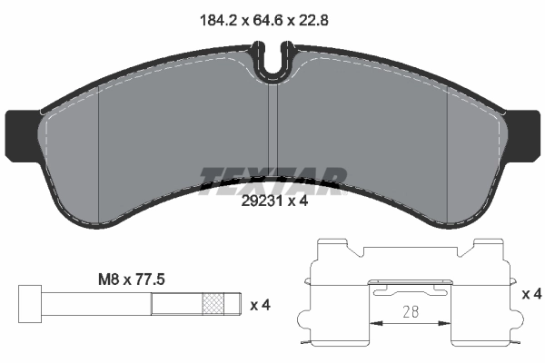 Brake Pad Set, disc brake Q+ 2923101