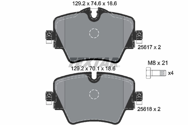 Brake Pad Set, disc brake Q+ 2561701