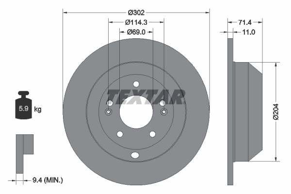 Brake Disc PRO 92223403
