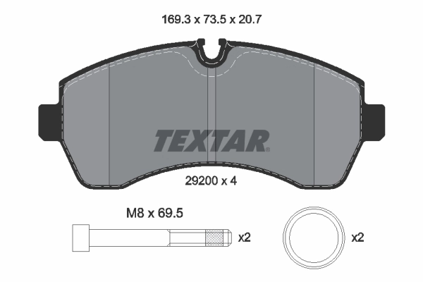 Brake Pad Set, disc brake Q+ 2920006
