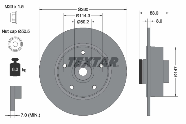 Brake Disc PRO 92196003