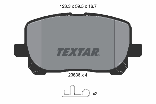 Brake Pad Set, disc brake 2383601