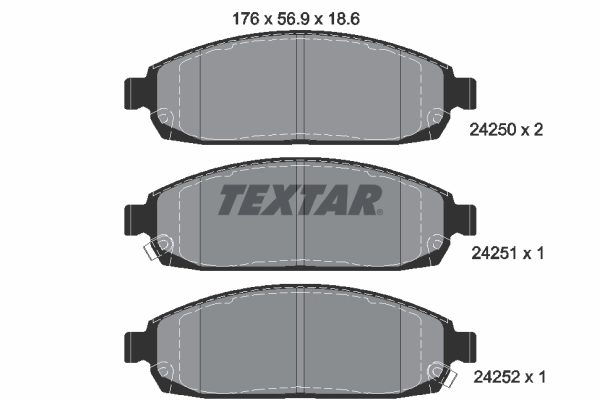 Brake Pad Set, disc brake Q+ 2425001