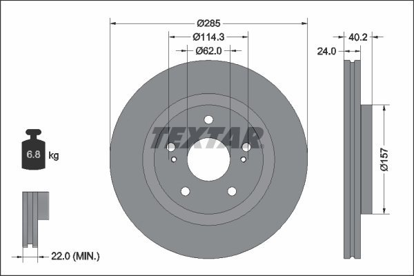 Brake Disc PRO 92337303