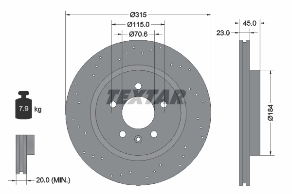 Brake Disc PRO 92290003