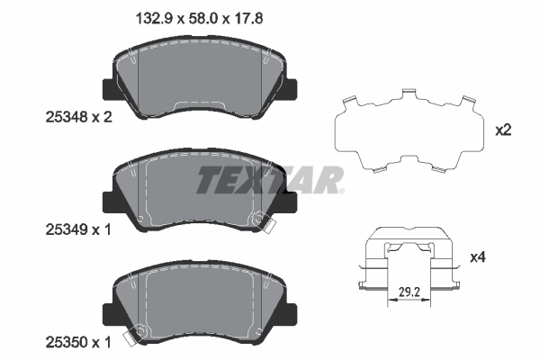 Brake Pad Set, disc brake Q+ 2534801