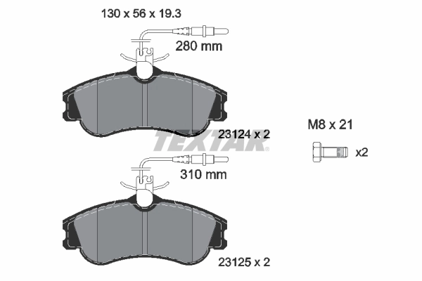 Brake Pad Set, disc brake Q+ 2312401